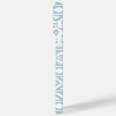 Aztec Essence Ptn III White on Duck Egg Blue Case-Mate iPhone Hülle (Rückseite / Links)