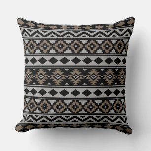 Aztec Essence Ptn IIIb Black Gray Brown Kissen