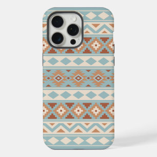 Aztec Essence Ptn IIIb Blaue Creme-Terrakotta iPhone 15 Pro Max Hülle