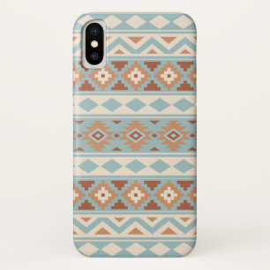 Aztec Essence Ptn IIIb Blue Cream Terracottas Case-Mate iPhone Hülle