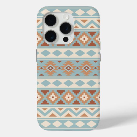 Aztec Essence Ptn IIIb Blue Cream Terracottas Case-Mate iPhone Hülle (Rückseite)