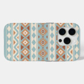 Aztec Essence Ptn IIIb Blue Cream Terracottas Case-Mate iPhone Hülle (Rückseite (Horizontal))