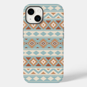 Aztec Essence Ptn IIIb Blue Cream Terracottas Case-Mate iPhone 14 Hülle