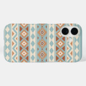 Aztec Essence Ptn IIIb Blue Cream Terracottas Case-Mate iPhone Hülle (Rückseite (Horizontal))