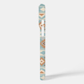 Aztec Essence Ptn IIIb Blue Cream Terracottas Case-Mate iPhone Hülle (Rückseite / Links)
