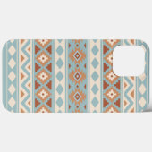 Aztec Essence Ptn IIIb Blue Cream Terracottas Case-Mate iPhone Hülle (Rückseite (Horizontal))