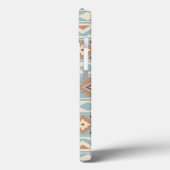 Aztec Essence Ptn IIIb Blue Cream Terracottas Case-Mate iPhone Hülle (Rückseite / Links)