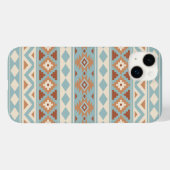 Aztec Essence Ptn IIIb Blue Cream Terracottas Case-Mate iPhone Hülle (Rückseite (Horizontal))