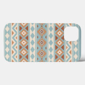 Aztec Essence Ptn IIIb Blue Cream Terracottas Case-Mate iPhone Hülle (Rückseite (Horizontal))