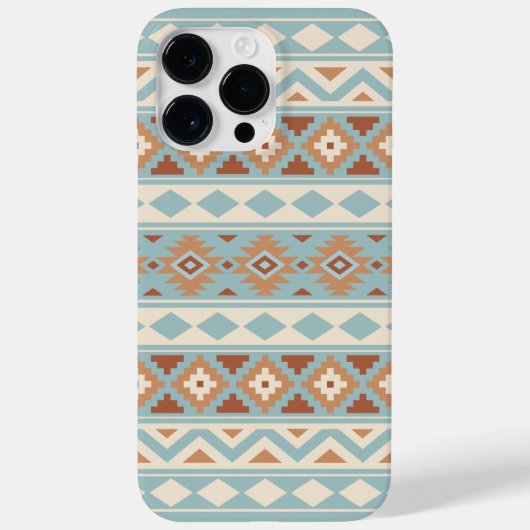 Aztec Essence Ptn IIIb Blue Cream Terracottas Case-Mate iPhone Hülle (Rückseite)