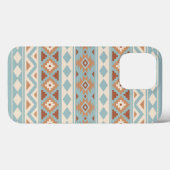 Aztec Essence Ptn IIIb Blue Cream Terracottas Case-Mate iPhone Hülle (Rückseite (Horizontal))