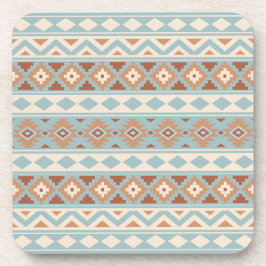 Aztec Essence Ptn IIIb Blue Cream Terracottas Getränkeuntersetzer