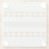 Aztec Essence Ptn IIIb Blue Cream Terracottas Glasuntersetzer (Rückseite)
