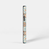 Aztec Essence Ptn IIIb Blue Cream Terracottas iPhone Hülle (Rechte Seite)
