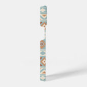 Aztec Essence Ptn IIIb Blue Cream Terracottas iPhone Hülle (Rechte Seite)
