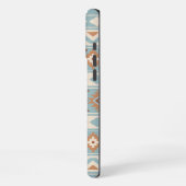 Aztec Essence Ptn IIIb Blue Cream Terracottas iPhone Hülle (Linke Seite)