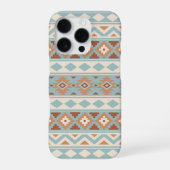 Aztec Essence Ptn IIIb Blue Cream Terracottas iPhone Hülle (Rückseite)