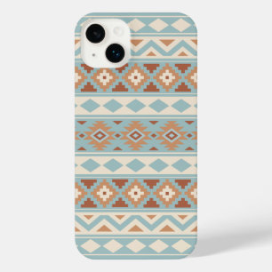 Aztec Essence Ptn IIIb Blue Cream Terracottas iPhone 14 Plus Hülle