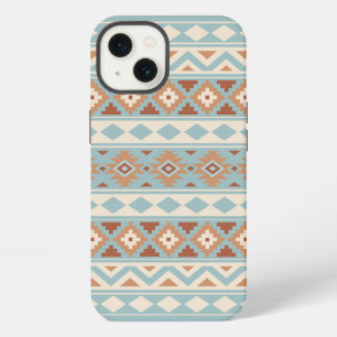 Aztec Essence Ptn IIIb Blue Cream Terracottas iPhone 13 Hülle