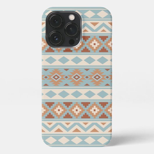 Aztec Essence Ptn IIIb Blue Cream Terracottas iPhone Hülle (Rückseite)