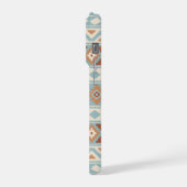 Aztec Essence Ptn IIIb Blue Cream Terracottas iPhone Hülle (Linke Seite)