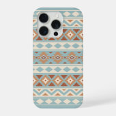 Aztec Essence Ptn IIIb Blue Cream Terracottas iPhone Hülle (Rückseite)