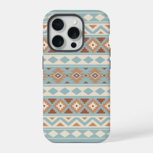 Aztec Essence Ptn IIIb Blue Cream Terracottas iPhone 15 Pro Hülle
