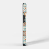 Aztec Essence Ptn IIIb Blue Cream Terracottas iPhone Hülle (Rechte Seite)