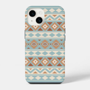 Aztec Essence Ptn IIIb Blue Cream Terracottas iPhone 14 Hülle