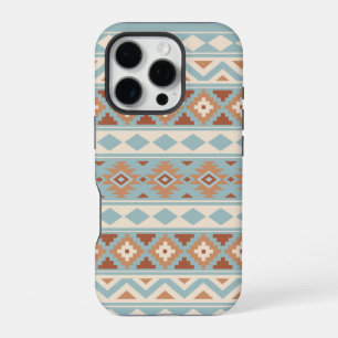 Aztec Essence Ptn IIIb Blue Cream Terracottas iPhone 16 Pro Hülle