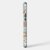 Aztec Essence Ptn IIIb Blue Cream Terracottas iPhone Hülle (Linke Seite)