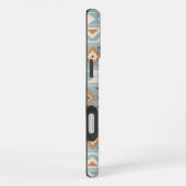 Aztec Essence Ptn IIIb Blue Cream Terracottas iPhone Hülle (Rechte Seite)