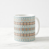 Aztec Essence Ptn IIIb Blue Cream Terracottas Kaffeetasse (VorderseiteRechts)