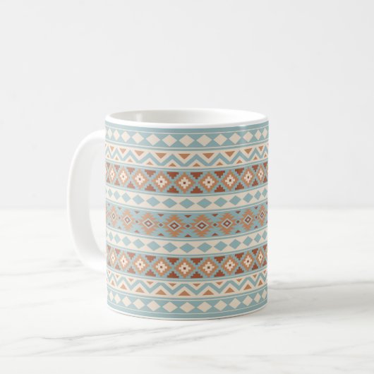 Aztec Essence Ptn IIIb Blue Cream Terracottas Kaffeetasse (Vorderseite Links)