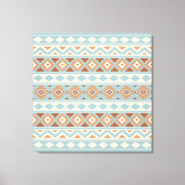 Aztec Essence Ptn IIIb Blue Cream Terracottas Leinwanddruck