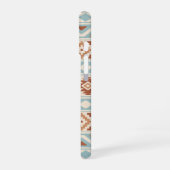 Aztec Essence Ptn IIIb Blue Terracottas Creme iPhone 16 Hülle (Linke Seite)