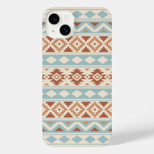 Aztec Essence Ptn IIIb Blue Terracottas Creme iPhone 14 Plus Hülle