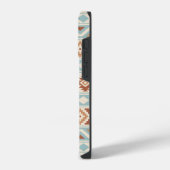 Aztec Essence Ptn IIIb Blue Terracottas Creme iPhone Hülle (Linke Seite)