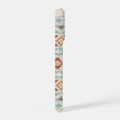 Aztec Essence Ptn IIIb Blue Terracottas Creme iPhone Hülle (Rechte Seite)