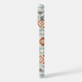 Aztec Essence Ptn IIIb Blue Terracottas Creme iPhone Hülle (Linke Seite)