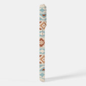 Aztec Essence Ptn IIIb Blue Terracottas Creme iPhone Hülle (Rechte Seite)