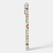 Aztec Essence Ptn IIIb Blue Terracottas Creme iPhone Hülle (Linke Seite)