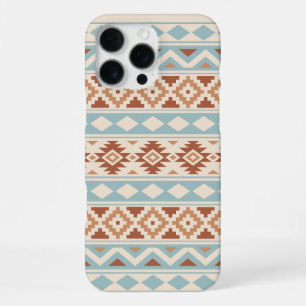 Aztec Essence Ptn IIIb Blue Terracottas Creme iPhone 16 Pro Max Hülle