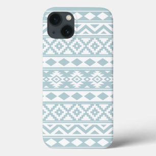 Aztec Essence Ptn IIIb Enteneier Blau & Weiß iPhone 13 Hülle