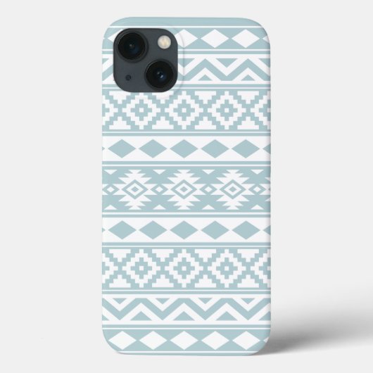 Aztec Essence Ptn IIIb Enteneier Blau & Weiß Case-Mate iPhone Hülle (Rückseite)