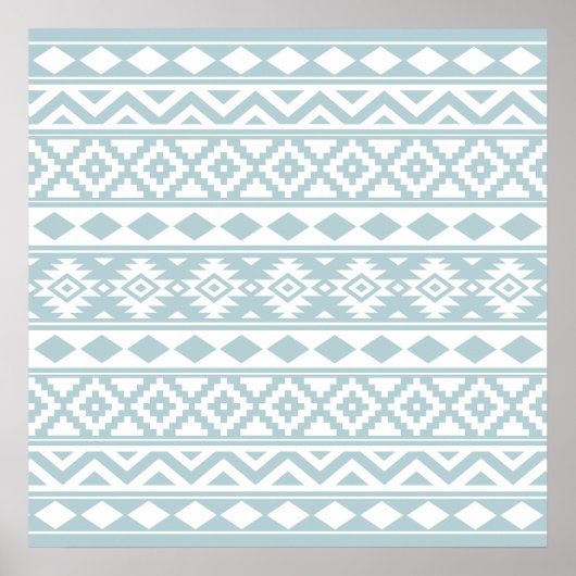Aztec Essence Ptn IIIb Enteneier Blau & Weiß Poster (Vorne)