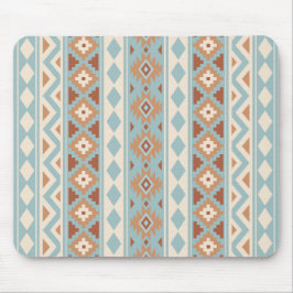 Aztec Essence V Ptn IIIb Blue Cream Terracottas Mousepad