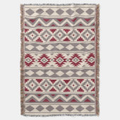 Aztec Essence V Ptn IIIb Cream Taupe Red Decke (Vorderseite Vertikal)