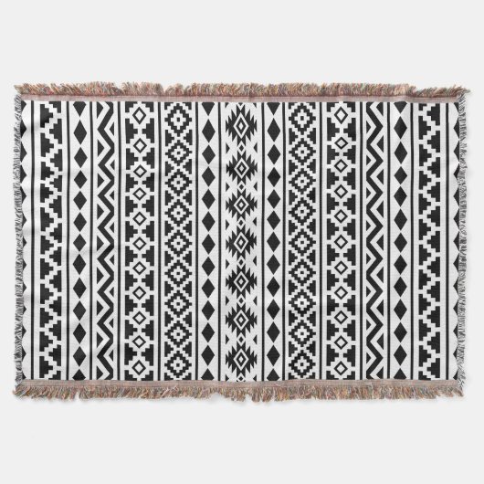 Aztec Essence Vertical Ptn II Black on White Decke (Vorderseite)