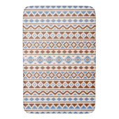 Aztec Essence Vertical Ptn II Rust Blue Creme Badematte (Vorderseite Vertikal)